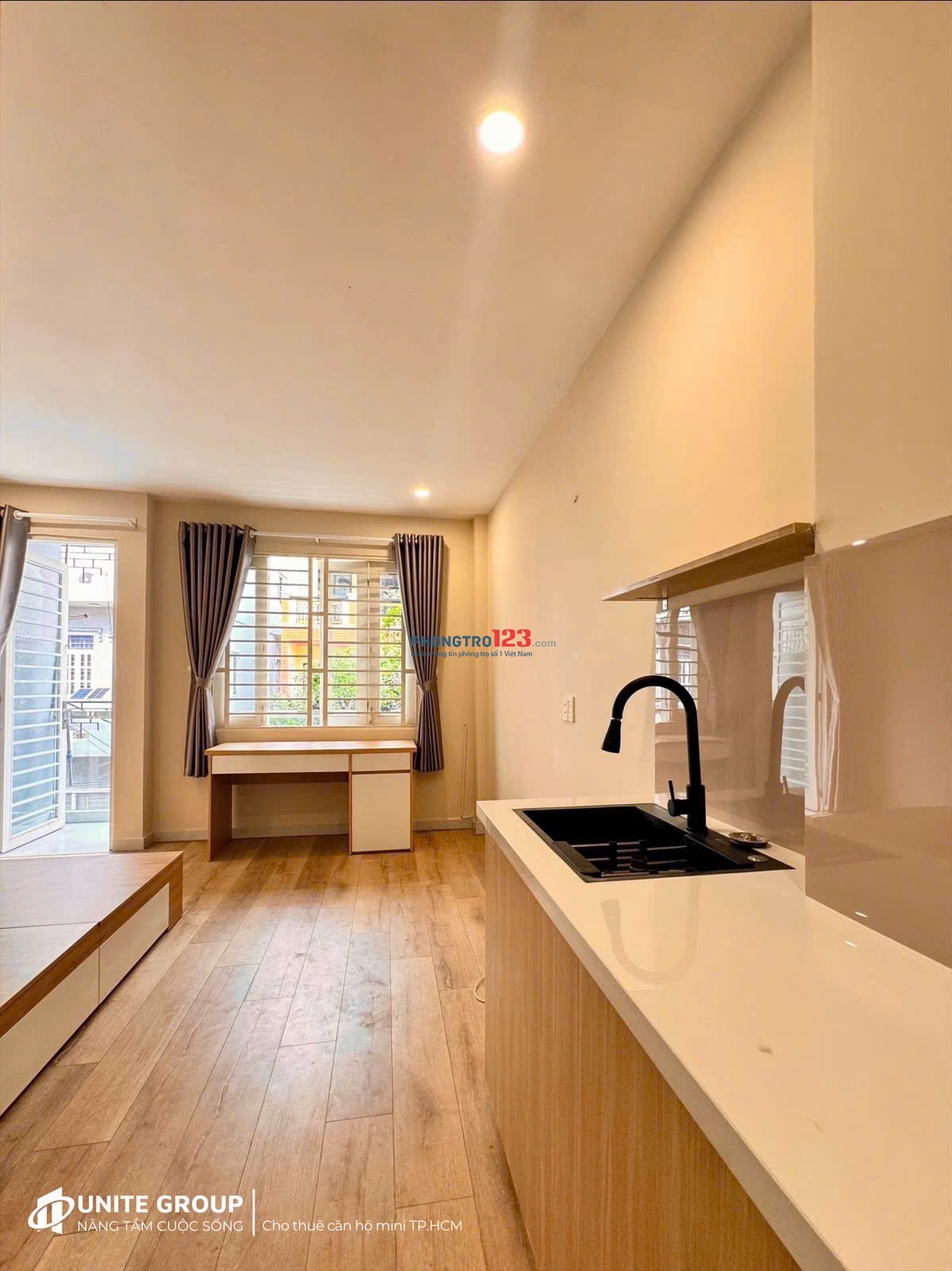 CHO THUÊ CĂN HỘ STUDIO FULL BAN CÔNG THOÁNG MÁT NGAY ĐẠI HỌC VĂN HIẾN QUẬN TÂN BÌNH