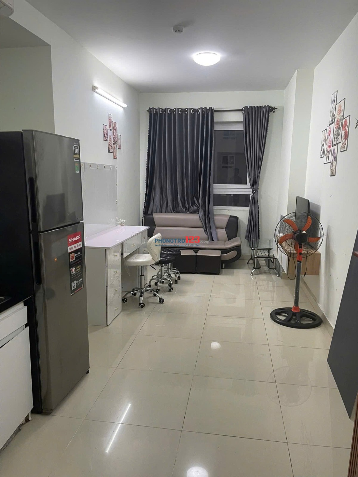 C/c Topaz Garden, Trịnh Đình Thảo, TP, 75m2, 2PN, 2WC, NTCB, 9tr/th.