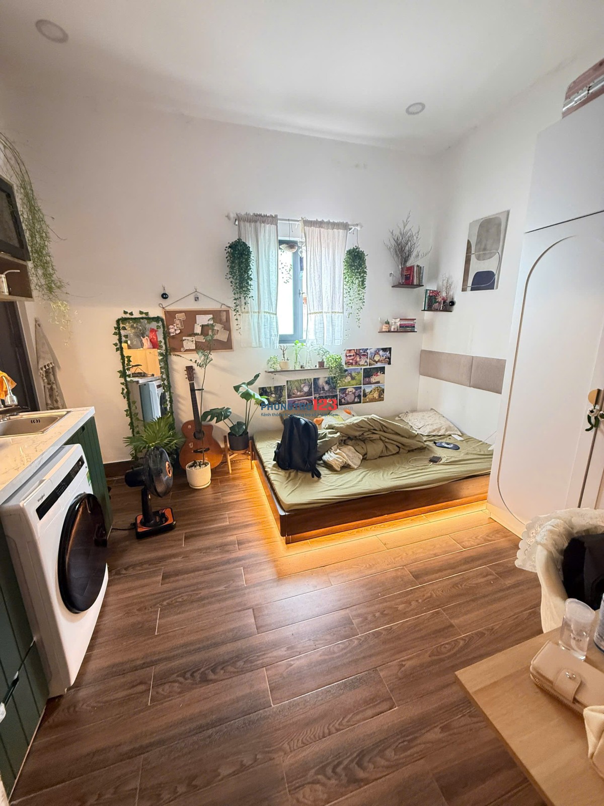 Pass căn hộ mini ở tối đa 3 người, free xe