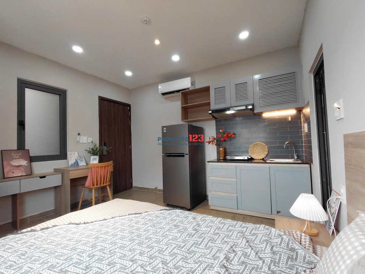 TRỌ BÌNH THẠNH GẦN CHỢ BÀ CHIỂU, ĐH VĂN LANG STUDIO 30m2 CỬA SỔ THOÁNG NƠ TRANG LONG BÌNH THẠNH