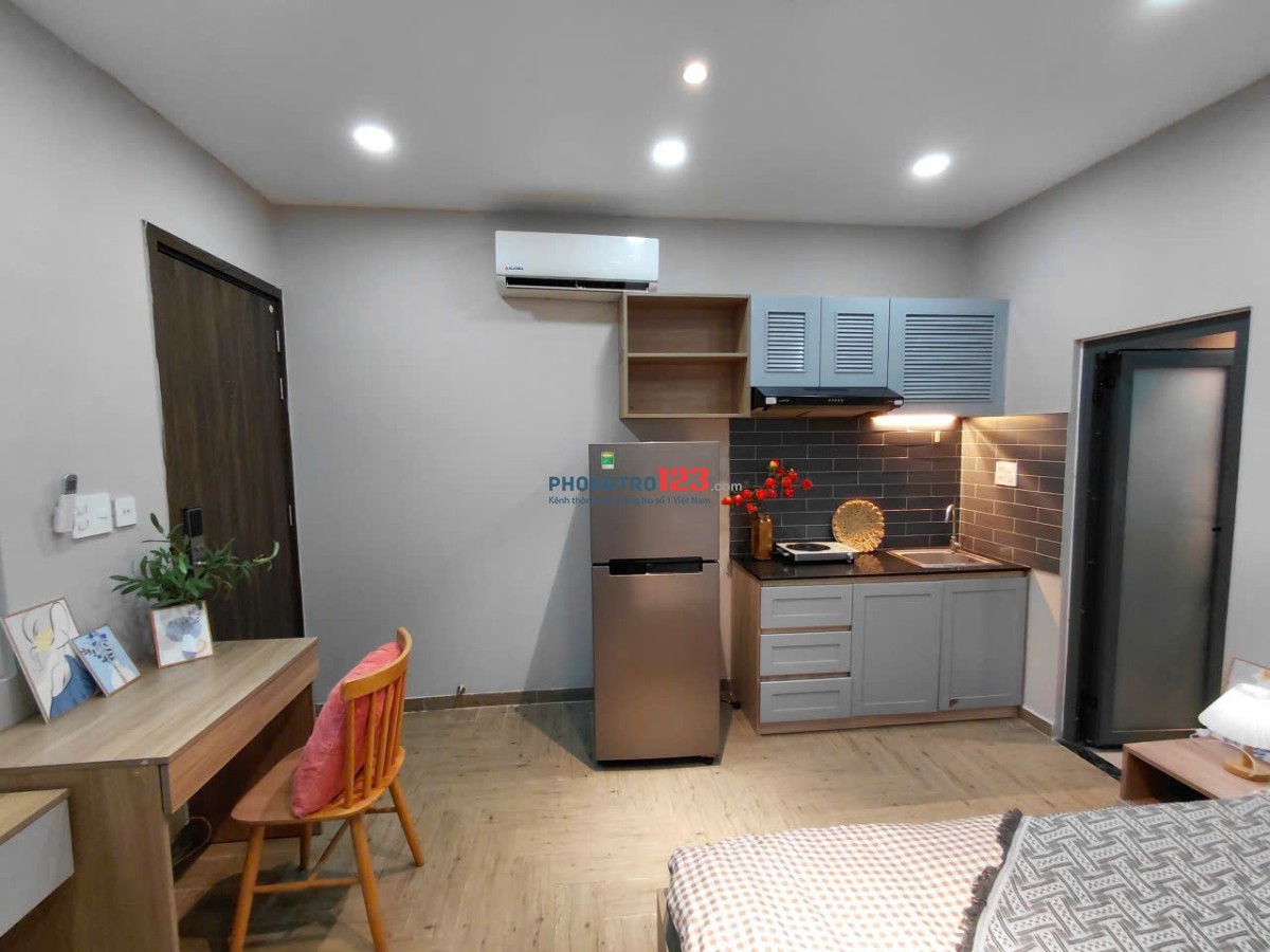 TRỌ BÌNH THẠNH GẦN CHỢ BÀ CHIỂU, ĐH VĂN LANG STUDIO 30m2 CỬA SỔ THOÁNG NƠ TRANG LONG BÌNH THẠNH