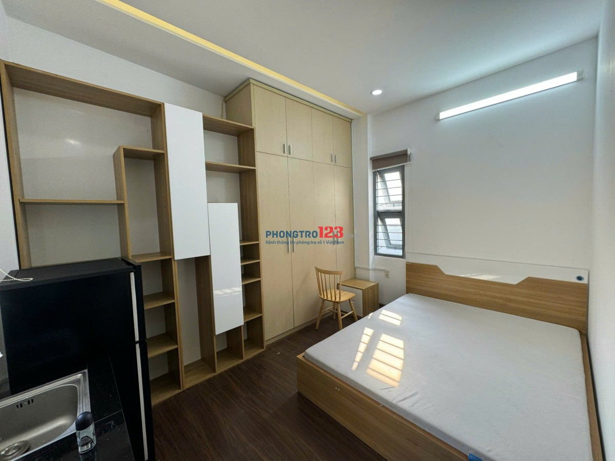 TRỌ BÌNH THẠNH GẦN ĐẠI HỌC VĂN LANG STUDIO CỬA SỔ LỚN FULL NỘI THẤT NƠ TRANG LONG BÌNH THẠNH