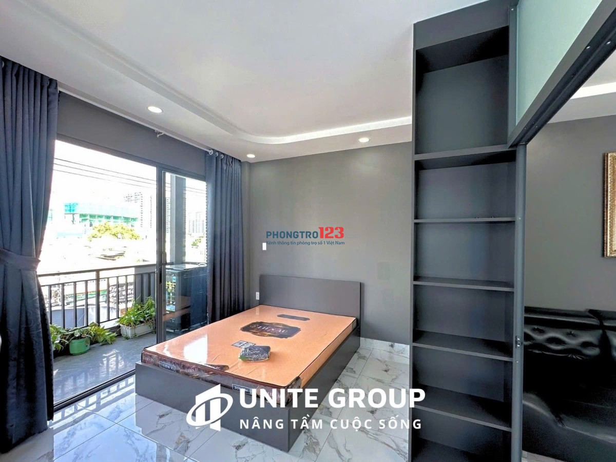 Căn hộ 1 phòng ngủ, ban công ở Huỳnh Tấn Phát, quận 7. Gần Phú Mỹ Hưng, cầu Tân Thuận, khu Chế Xuất