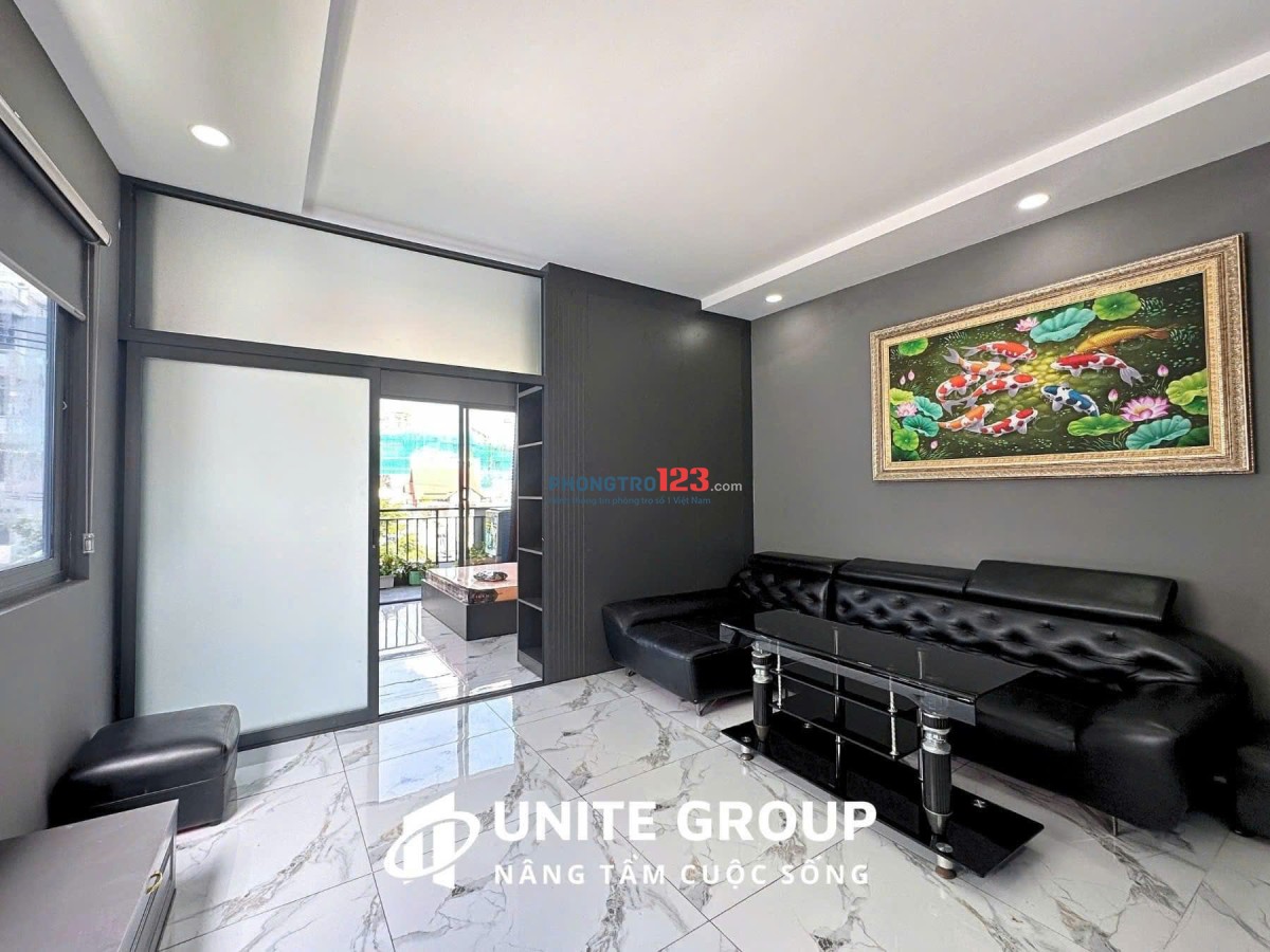 Căn hộ 1 phòng ngủ, ban công ở Huỳnh Tấn Phát, quận 7. Gần Phú Mỹ Hưng, cầu Tân Thuận, khu Chế Xuất