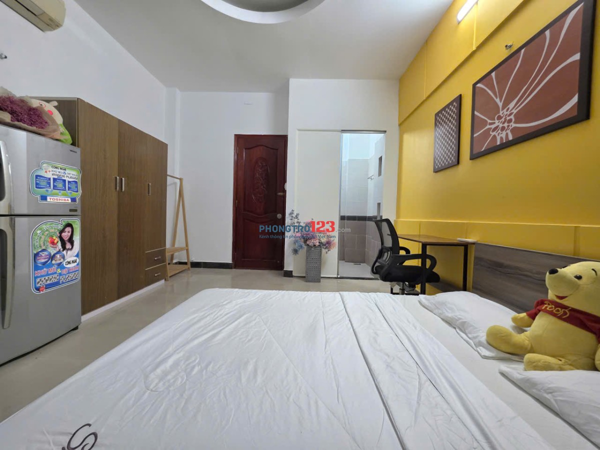 TRỌ BÌNH THẠNH GẦN CHỢ BÀ CHIỂU STUDIO 34m2 CỬA SỔ THOÁNG SÁNG NGUYỄN VĂN ĐẬU BÌNH THẠNH