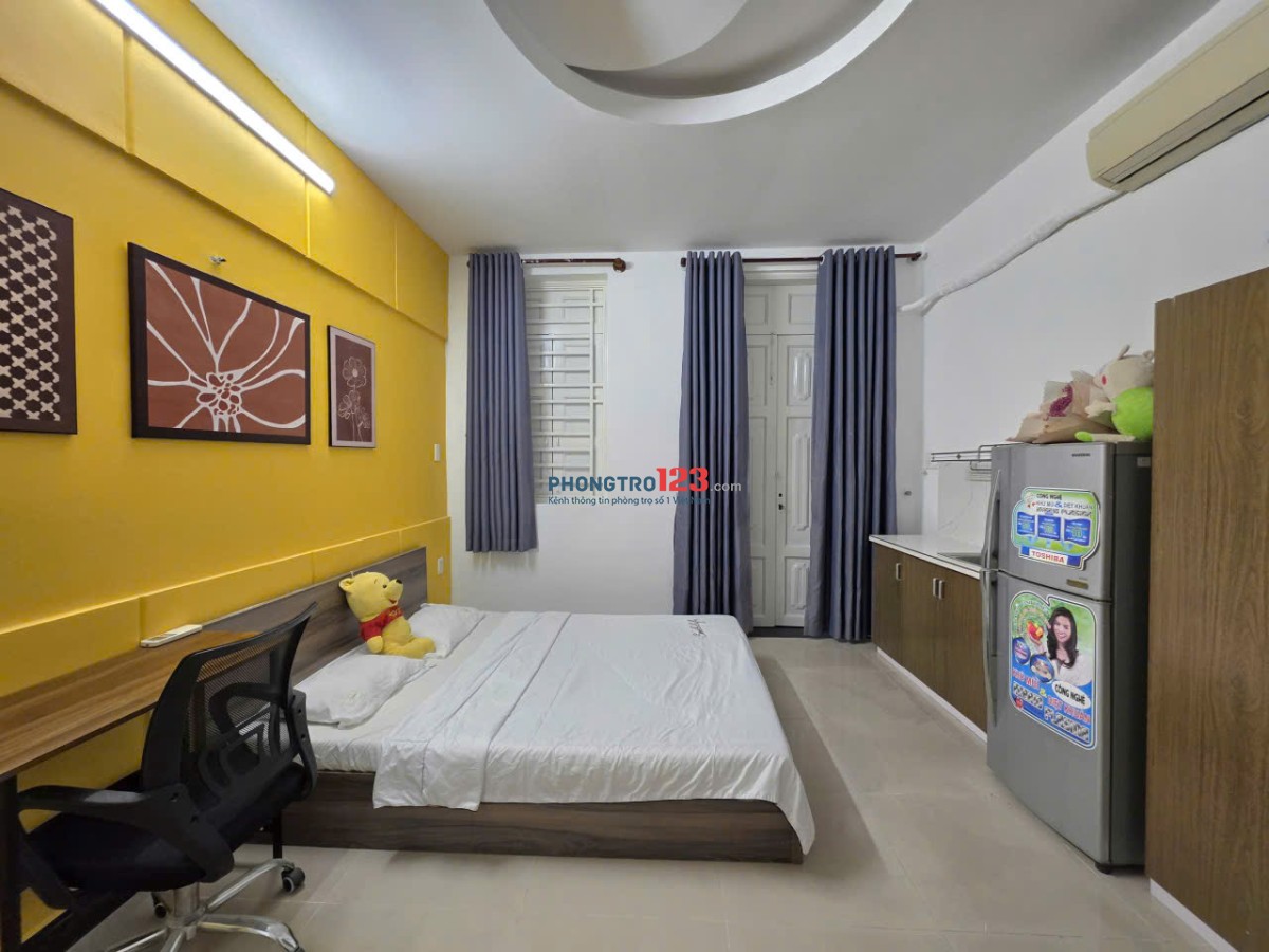 TRỌ BÌNH THẠNH GẦN CHỢ BÀ CHIỂU STUDIO 34m2 CỬA SỔ THOÁNG SÁNG NGUYỄN VĂN ĐẬU BÌNH THẠNH