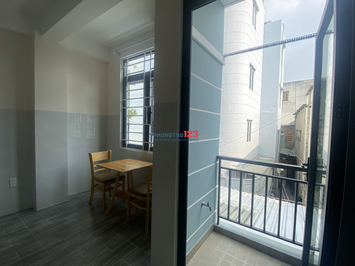 Cho thuê phòng mới, 24m², có cửa sổ + ban công – Bình Thạnh, an ninh