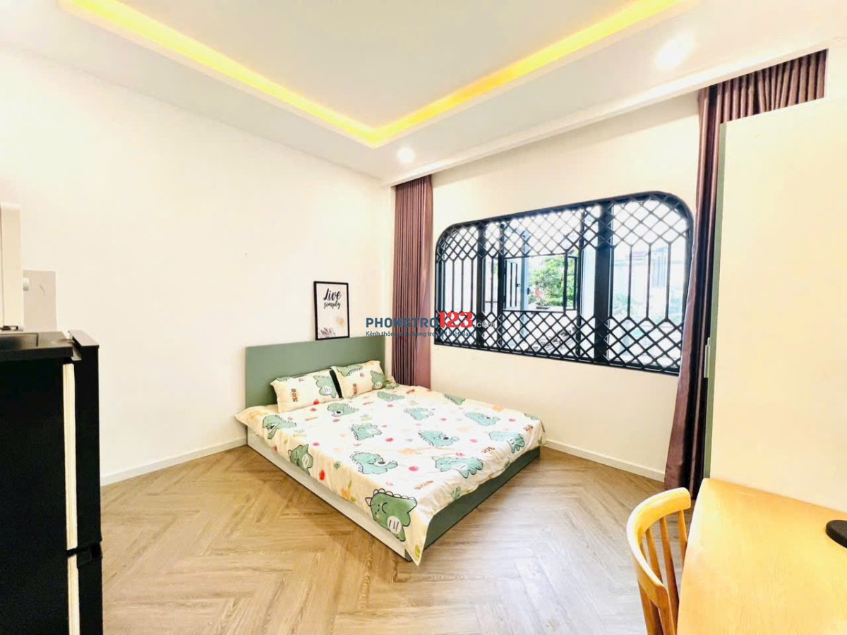 Phòng Cửa Sổ Full Nội Thất 32m2 Lê Quang Định Bình Thạnh Gần Chợ Bà Chiểu Cầu Bông Hàng Xanh Quận 1