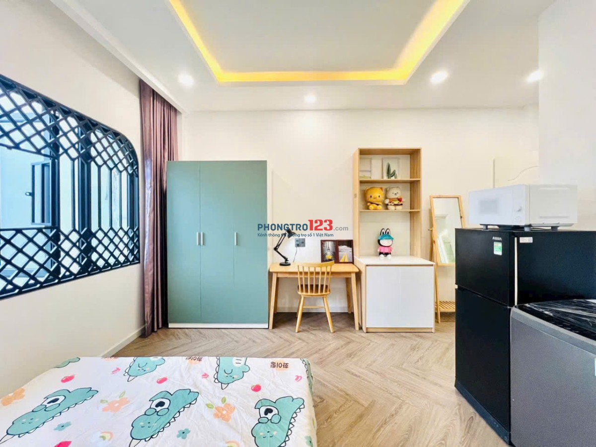 Phòng Cửa Sổ Full Nội Thất 32m2 Lê Quang Định Bình Thạnh Gần Chợ Bà Chiểu Cầu Bông Hàng Xanh Quận 1