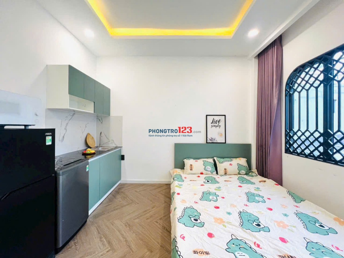 Phòng Cửa Sổ Full Nội Thất 32m2 Lê Quang Định Bình Thạnh Gần Chợ Bà Chiểu Cầu Bông Hàng Xanh Quận 1