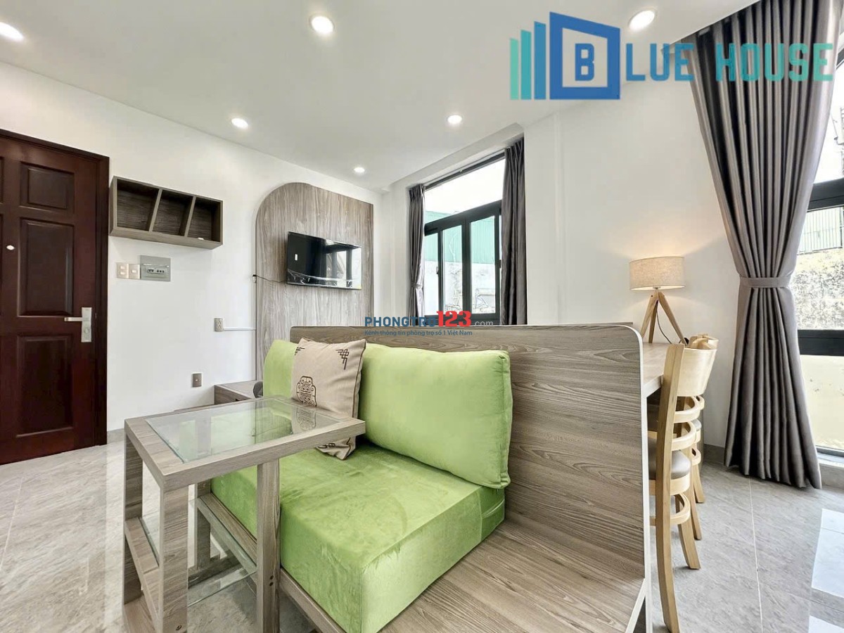 CHO THUÊ CĂN HỘ MỚI NHIỀU CỬA SỔ 35m2 Ở GẦN CẦU THỊ NGHÈ THUẬN TIỆN DI CHUYỂN QUẬN 1, 3