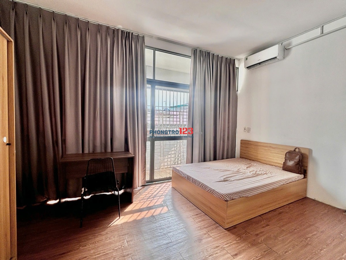 CĂN HỘ DỊCH VỤ CHO THUÊ DẠNG PHÒNG BAN CÔNG, FULL NT, NGAY NGUYỄN DUY TRINH, GẦN NHÀ THỜ TÂN LẬP, 4X