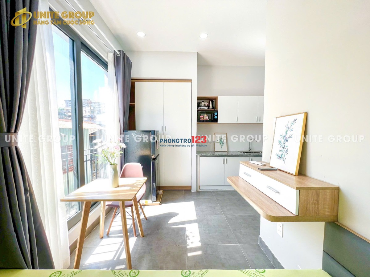 CHO THUÊ CĂN HỘ 33m2 CÓ BAN CÔNG TÁCH BẾP Ở NGÔ TẤT TỐ - BÌNH THẠNH THUẬN TIỆN DI CHUYỂN QUẬN 1,3