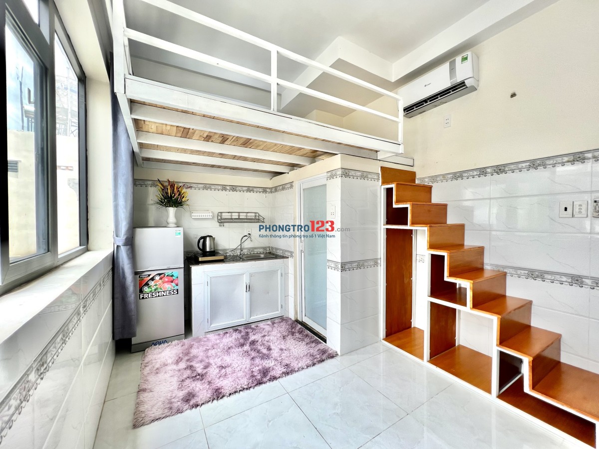 PHÒNG CÓ GÁC CỬA SỔ LỚN - BÙI ĐÌNH TÚY FULL TIỆN NGHI