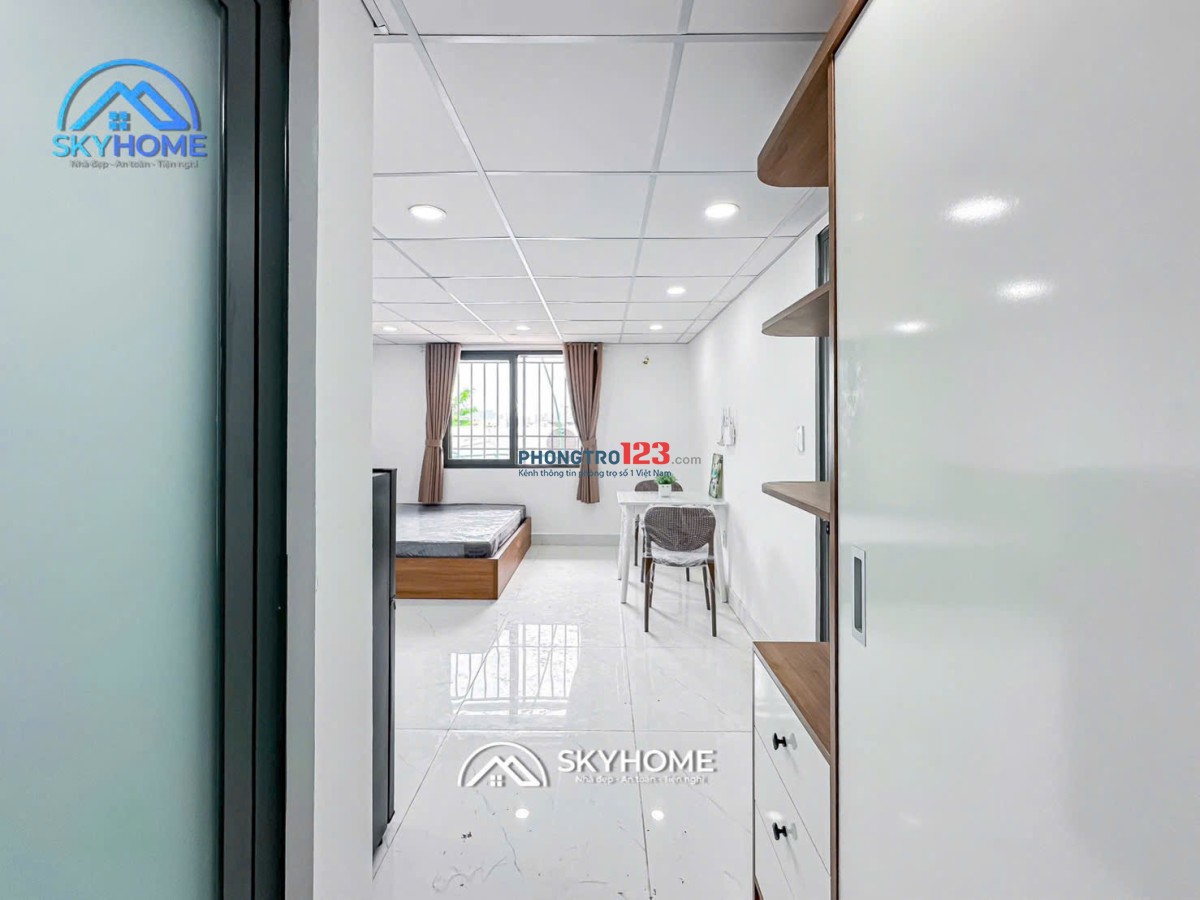 TRỌ BÌNH THẠNH GẦN CHỢ BÀ CHIỂU STUDIO 34m2 FULL NỘI THẤT CỬA SỔ LỚN LÊ QUANG ĐỊNH BÌNH THẠNH
