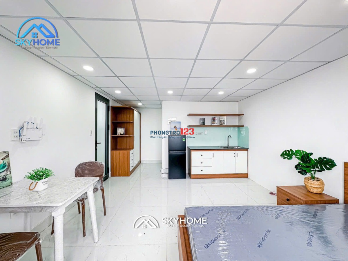 TRỌ BÌNH THẠNH GẦN CHỢ BÀ CHIỂU STUDIO 34m2 FULL NỘI THẤT CỬA SỔ LỚN LÊ QUANG ĐỊNH BÌNH THẠNH