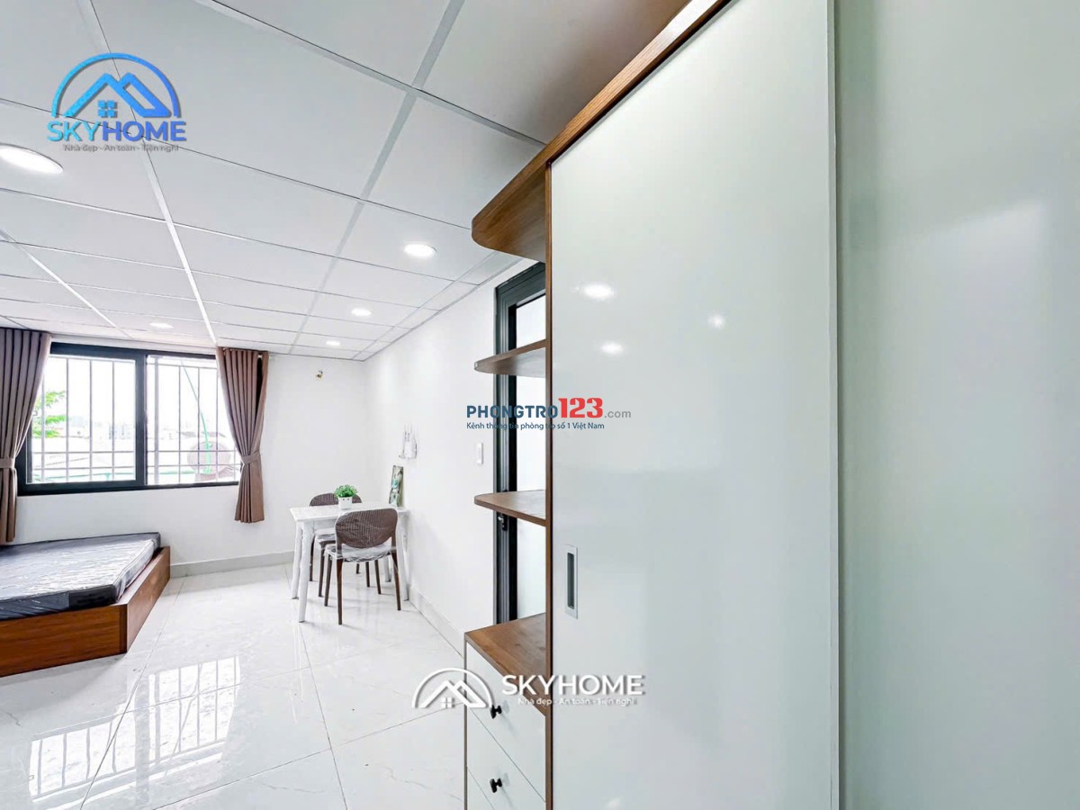 TRỌ BÌNH THẠNH GẦN CHỢ BÀ CHIỂU STUDIO 34m2 FULL NỘI THẤT CỬA SỔ LỚN LÊ QUANG ĐỊNH BÌNH THẠNH