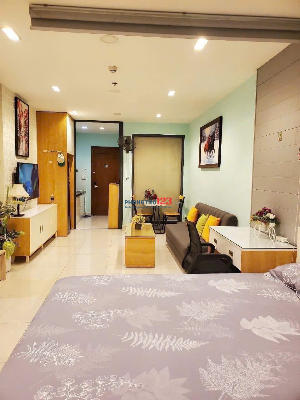 C/c Sky Center, Phổ Quang, P2, TB: 1p ngủ, NT, dang Offictel, 11tr5/th.