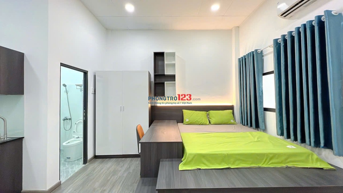 TRỌ BÌNH THẠNH GẦN CHỢ BÀ CHIỂU, NGÃ TƯ HÀNG XANH STUDIO 36m2 CỬA SỔ LỚN BẠCH ĐẰNG BÌNH THẠNH
