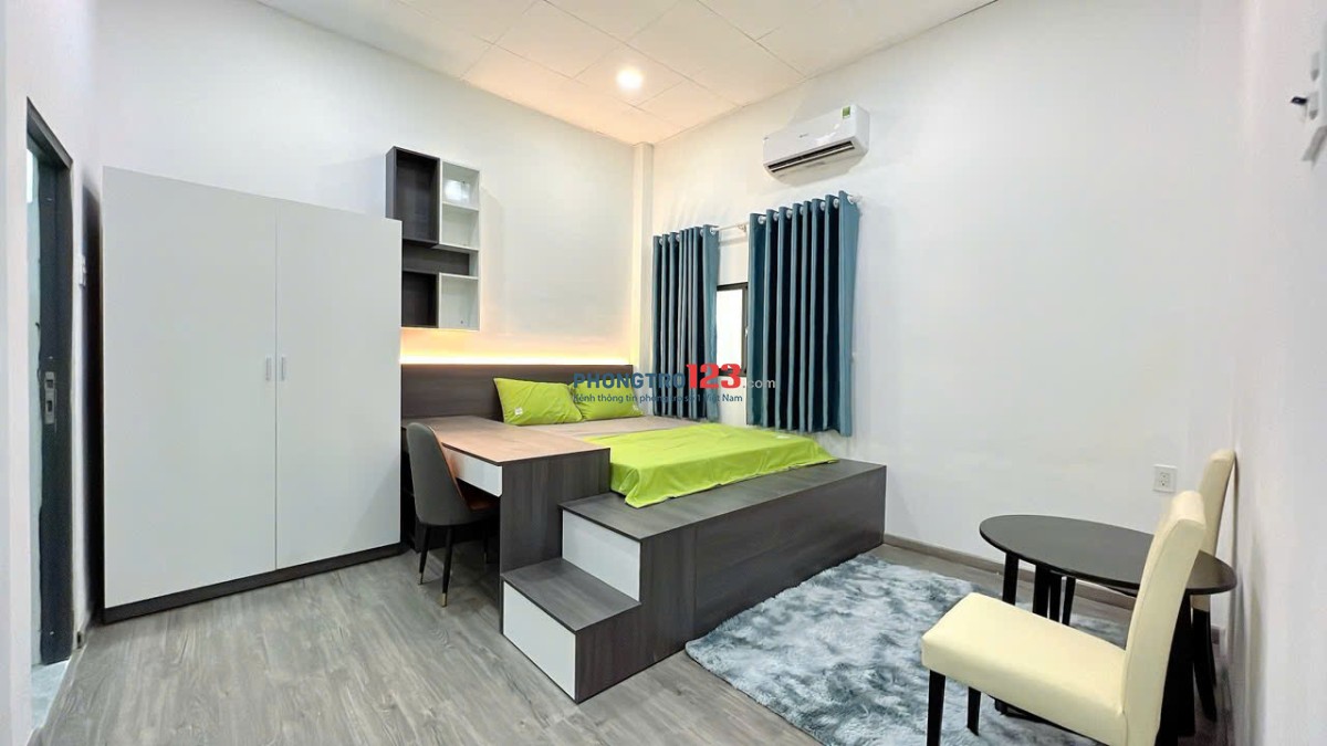 TRỌ BÌNH THẠNH GẦN CHỢ BÀ CHIỂU, NGÃ TƯ HÀNG XANH STUDIO 36m2 CỬA SỔ LỚN BẠCH ĐẰNG BÌNH THẠNH