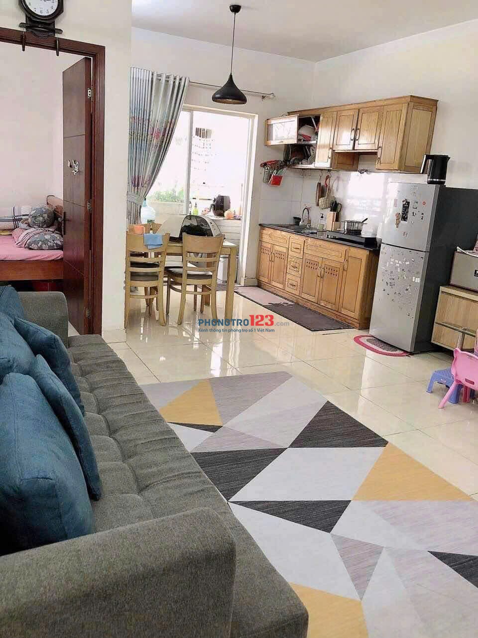 Chung cư Phan Văn Hớn, Quận 12: 6,8tr/th, 65m2, 2p ngủ, full NT