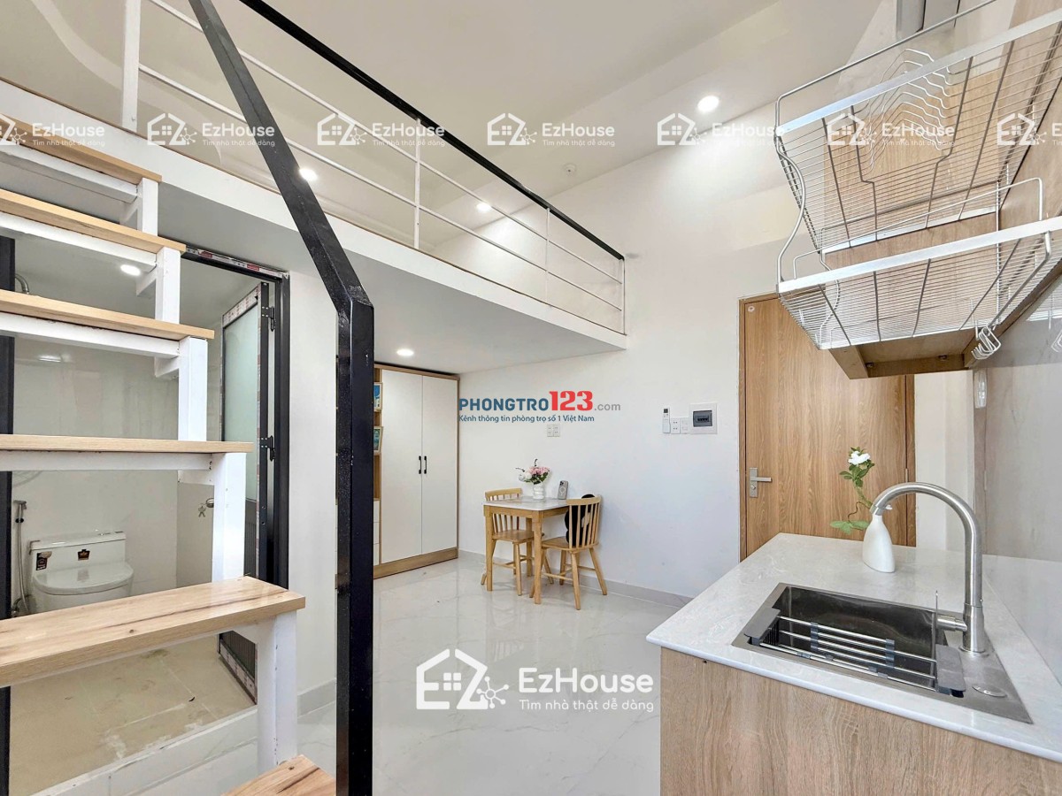 CHO THUÊ PHÒNG DUPLEX CÓ BAN CÔNG – MÁY GIẶT RIÊNG – GẦN ĐH VĂN HIẾN 7PHUT & NGÃY 4 BẢY HIỀN