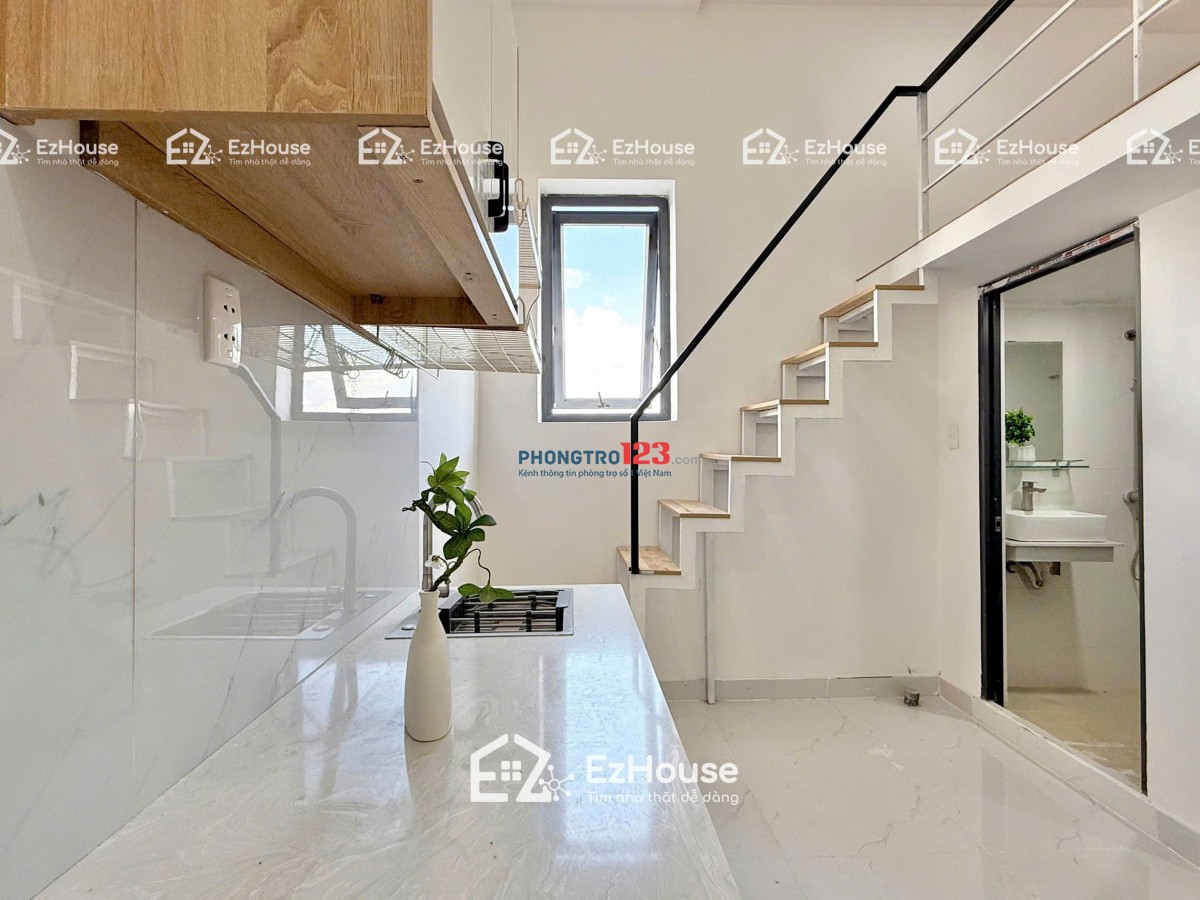 CHO THUÊ PHÒNG DUPLEX CÓ BAN CÔNG – MÁY GIẶT RIÊNG – GẦN ĐH VĂN HIẾN 7PHUT & NGÃY 4 BẢY HIỀN