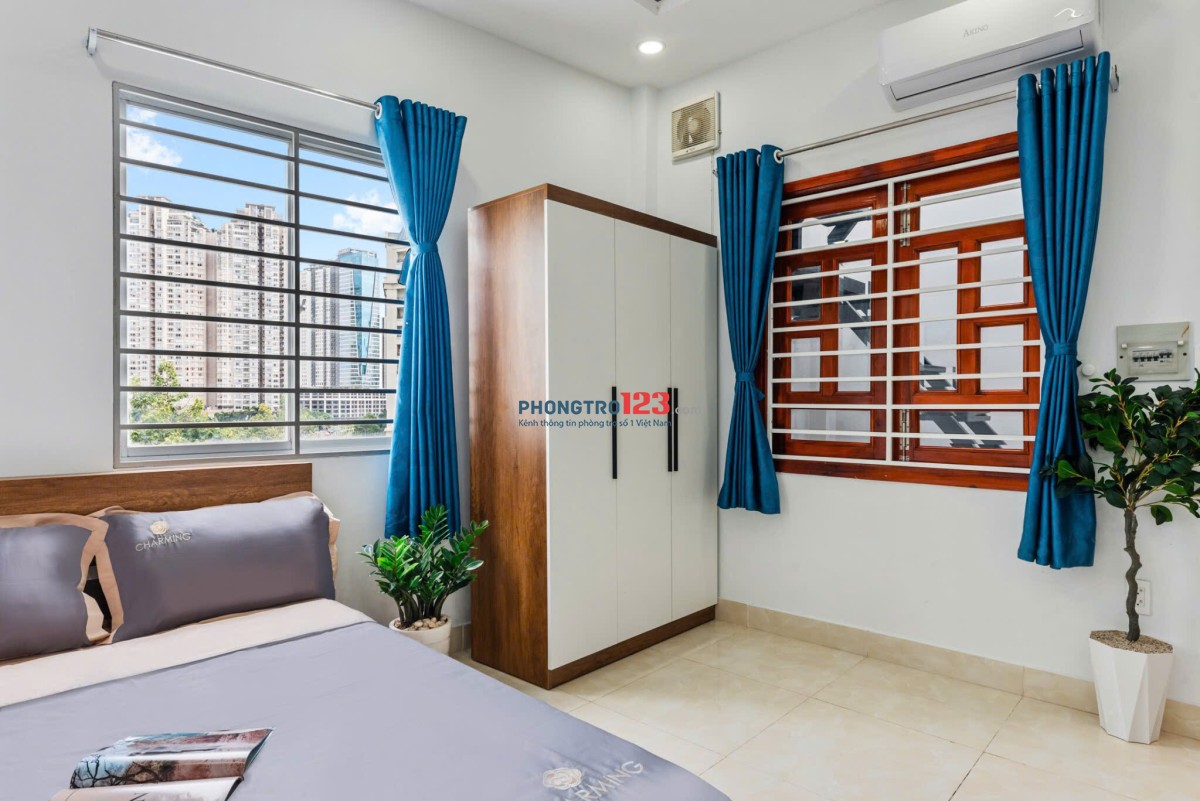 CĂN HỘ CHO THUÊ BÌNH THẠNH GẦN LANDMARK, NGUYỄN HỮU CẢNH, FULL NỘI THẤT, THANG MÁY - GIÁP Q1,Q2