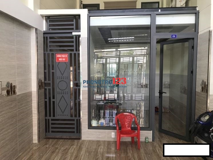 Phòng ngay Aeon Bình tân , 20m2, có máy lạnh, khóa vân tay, có thang máy