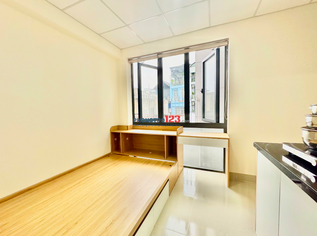 Cho thuê phòng trọ mới xây Full nội thất, Cửa sổ thoáng mát Quận Tân Bình