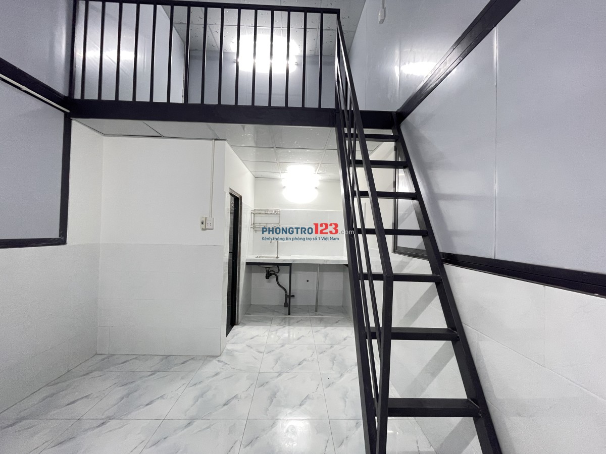 Phòng trọ mới xây, 23m2, có gác, Q2