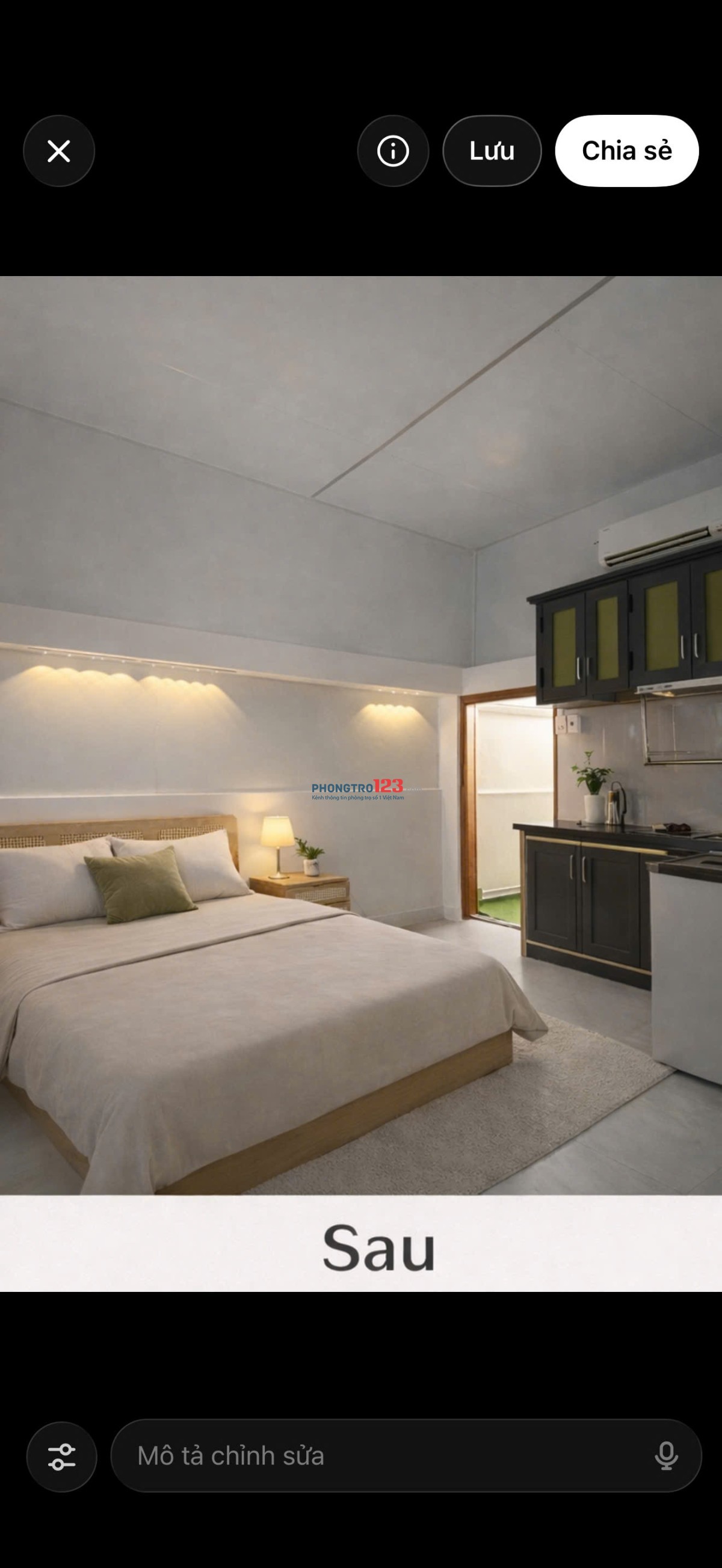 PHÒNG MỚI 100% FULL NỘI THẤT XÁCH VALI VÀO Ở. sát chợ xóm mới, trg học 6 bước chân