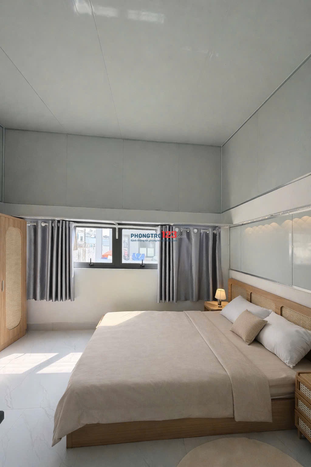 PHÒNG MỚI 100% FULL NỘI THẤT XÁCH VALI VÀO Ở. sát chợ xóm mới, trg học 6 bước chân