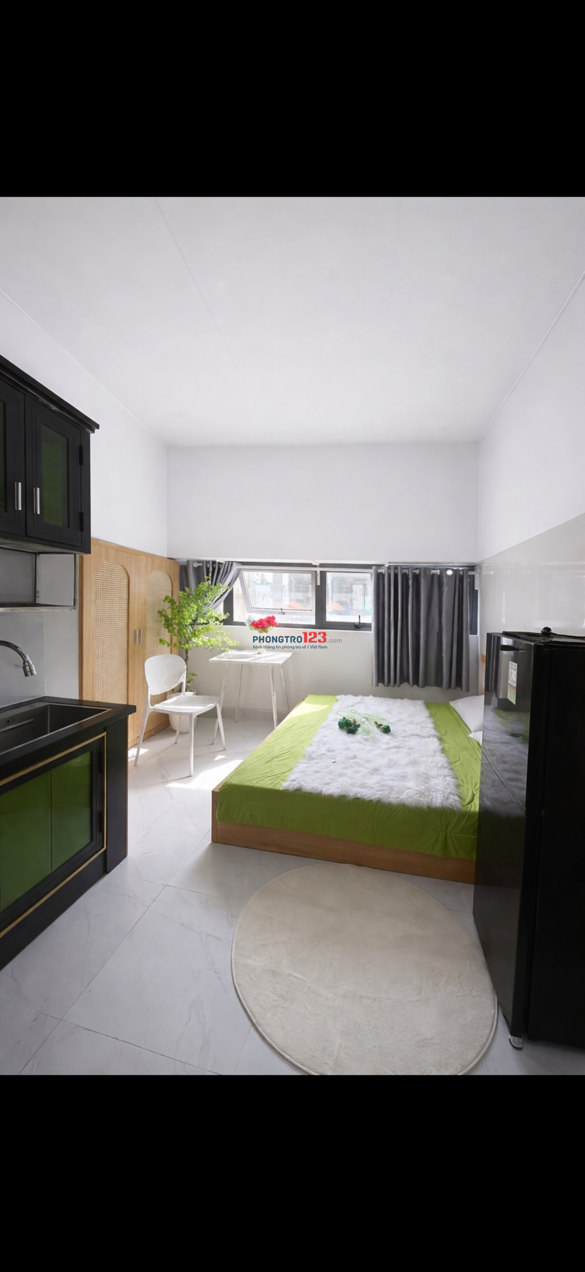 PHÒNG MỚI 100% FULL NỘI THẤT XÁCH VALI VÀO Ở. sát chợ xóm mới, trg học 6 bước chân