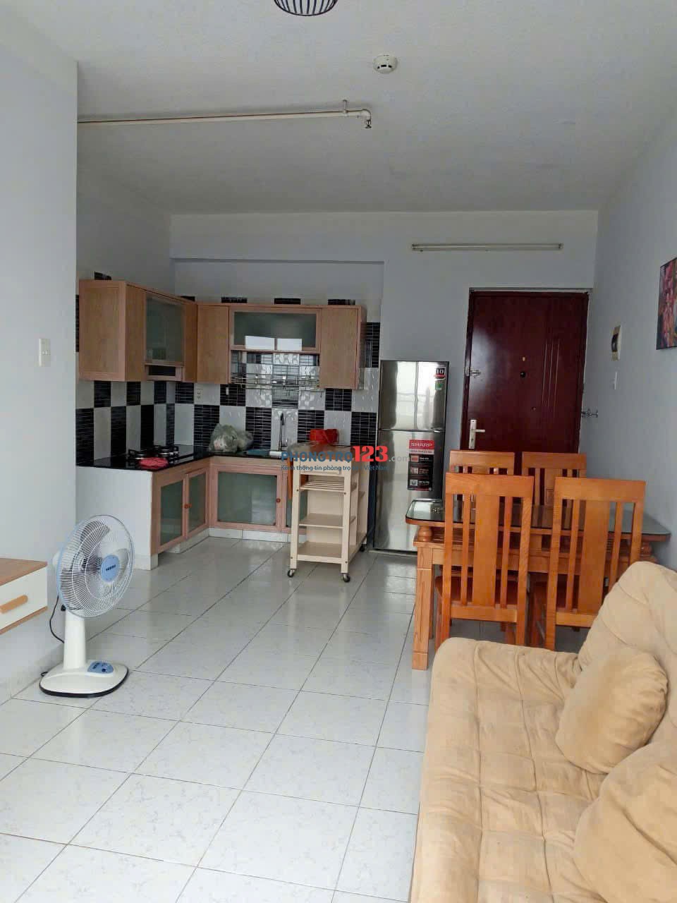 Chung cư Thái An, Nguyễn Văn Quá, Q12: 6tr/th, full NT, 1p ngủ, 50m2