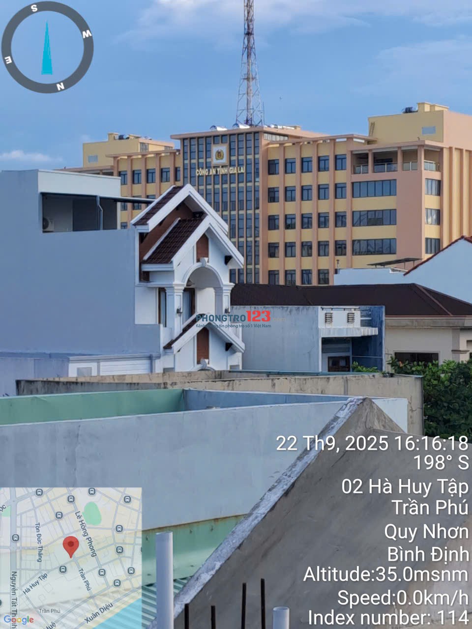 Chính chủ cho thuê nguyên tầng 3, 40m2, gồm 2 phòng ngủ tại 06/1D Hà Huy Tập, Quy Nhơn