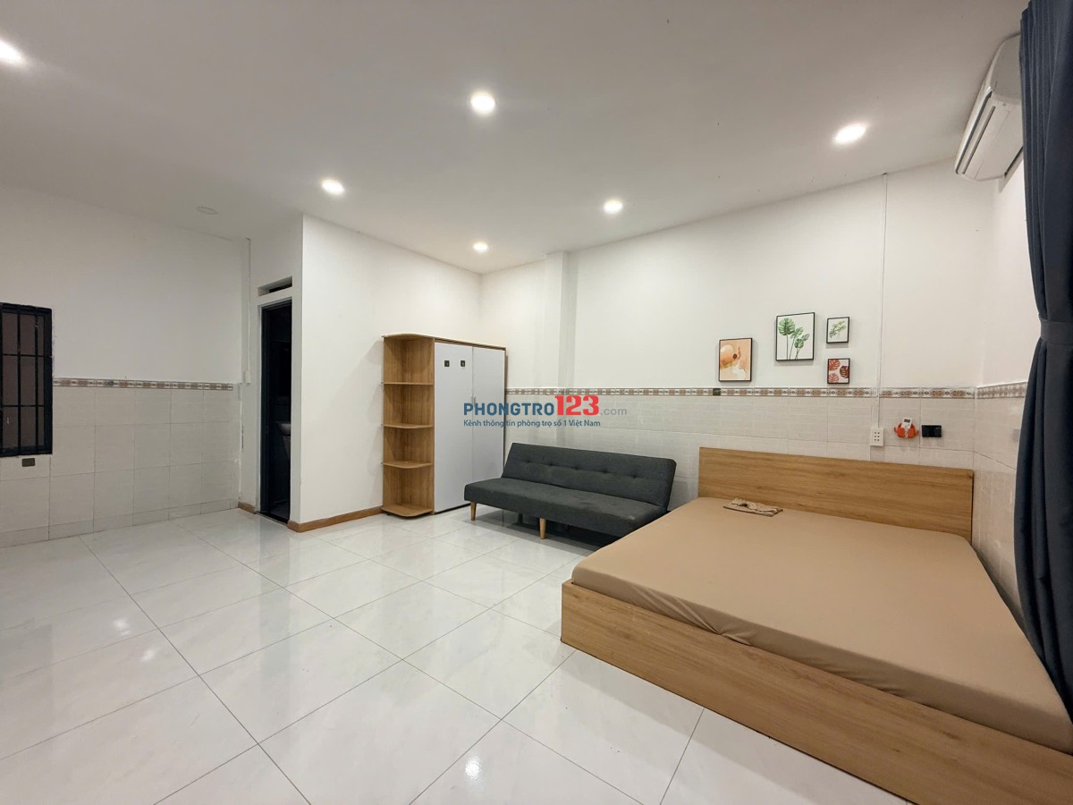 Trọ Bình Thạnh gần chợ Bà Chiểu, Quận 3, Quận 1 studio 35m2 full nội thất Lê văn Duyệt Bình Thạnh