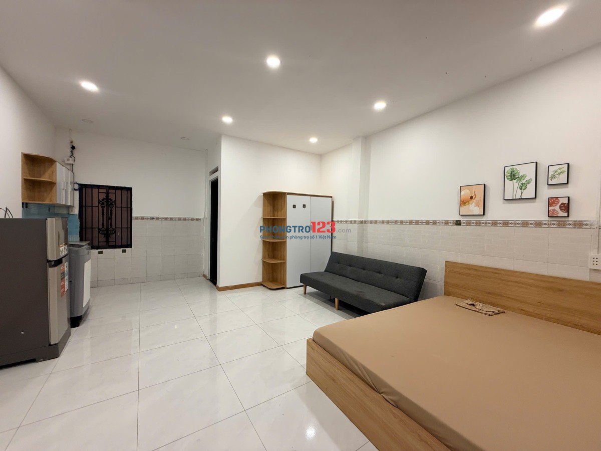 Trọ Bình Thạnh gần chợ Bà Chiểu, Quận 3, Quận 1 studio 35m2 full nội thất Lê văn Duyệt Bình Thạnh