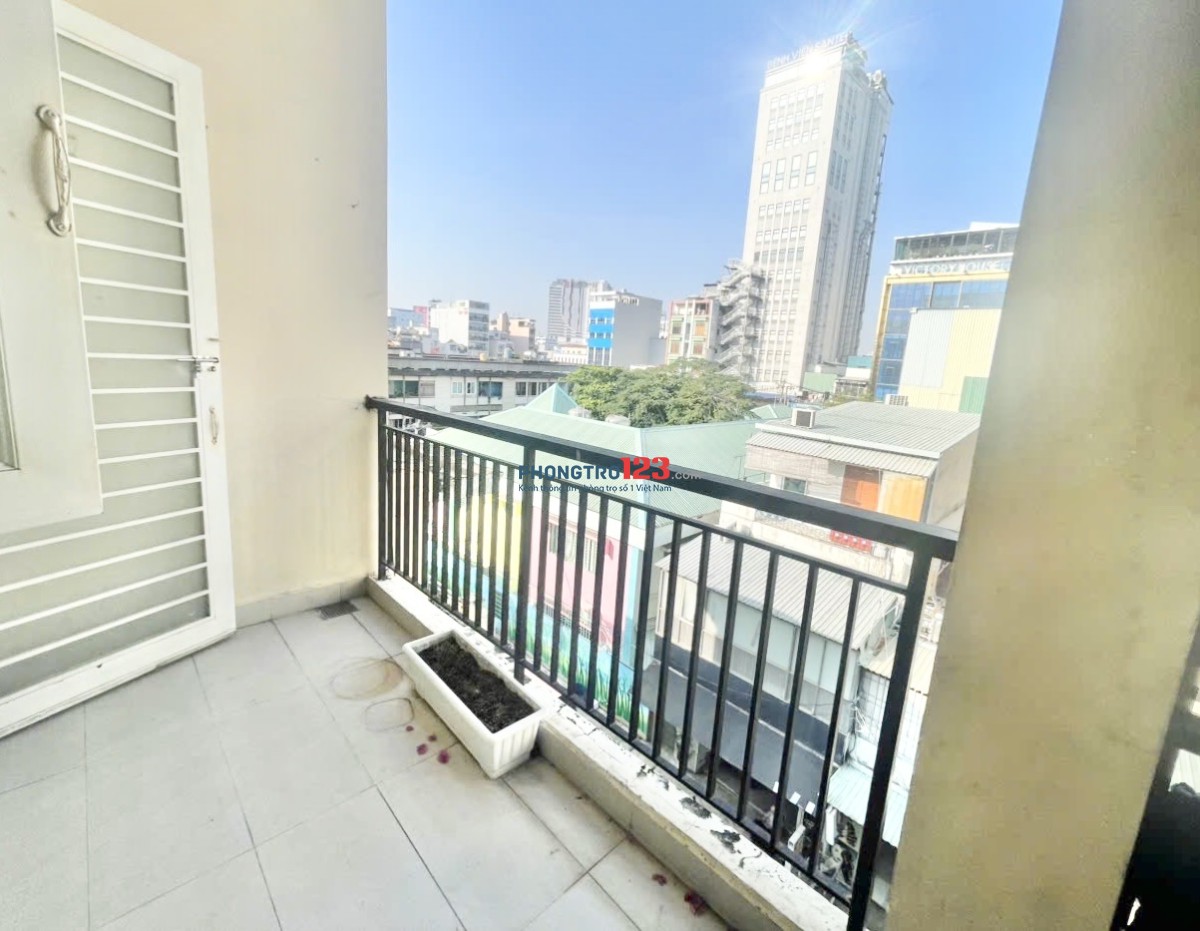 TRỌ BÌNH THẠNH GẦN NGÃ TƯ HÀNG XANH, QUẬN 3,QUẬN 1 STUDIO 35m2 BAN CÔNG LỚN ĐINH BỘ LĨNH BÌNH THẠNH