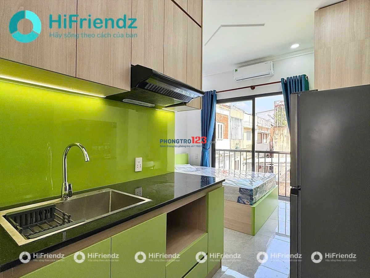 KHAI TRƯƠNG PHÒNG MỚI 100% FULL NỘI THẤT, BAN CÔNG NGAY NGÃ TƯ HÀNG XANH GẦN Q1, ĐH HUTECH, GTVT