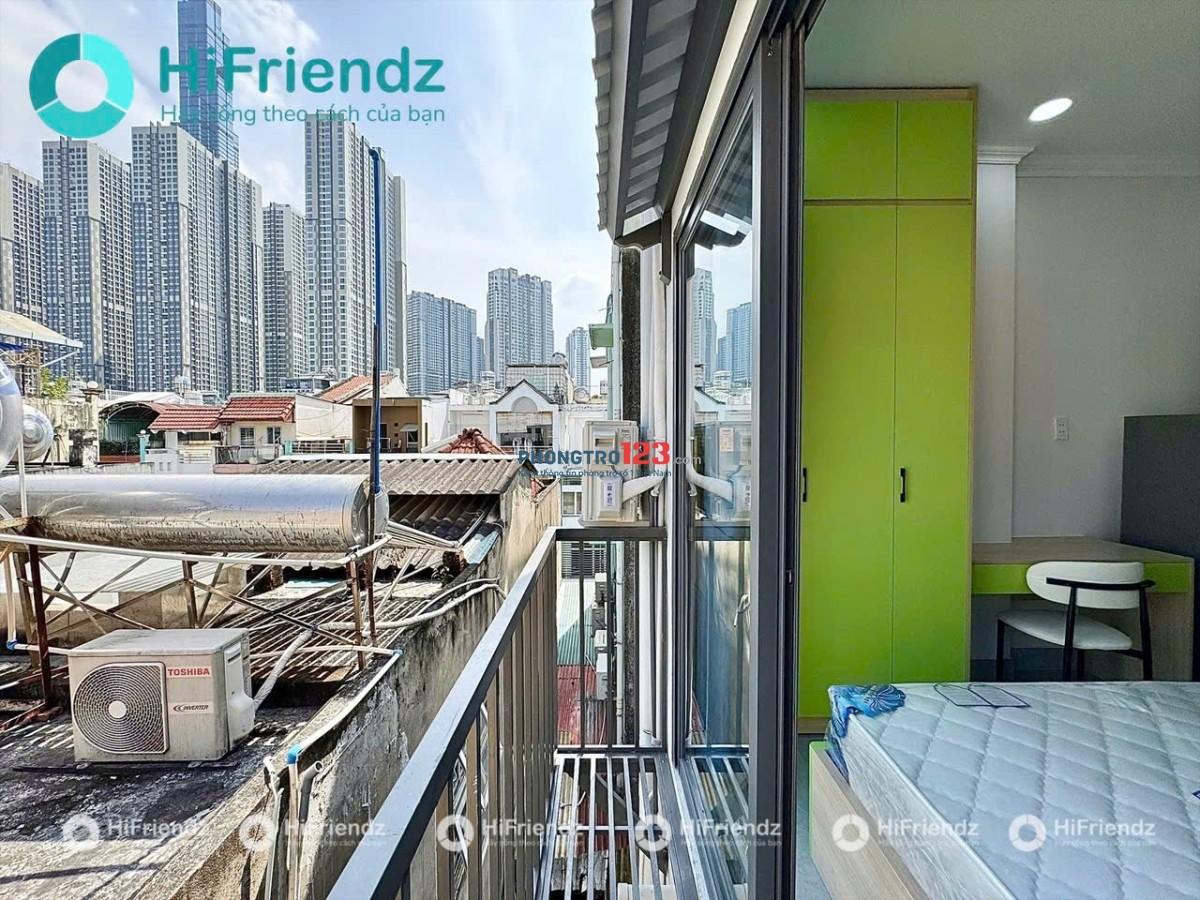 KHAI TRƯƠNG PHÒNG MỚI 100% FULL NỘI THẤT, BAN CÔNG NGAY NGÃ TƯ HÀNG XANH GẦN Q1, ĐH HUTECH, GTVT