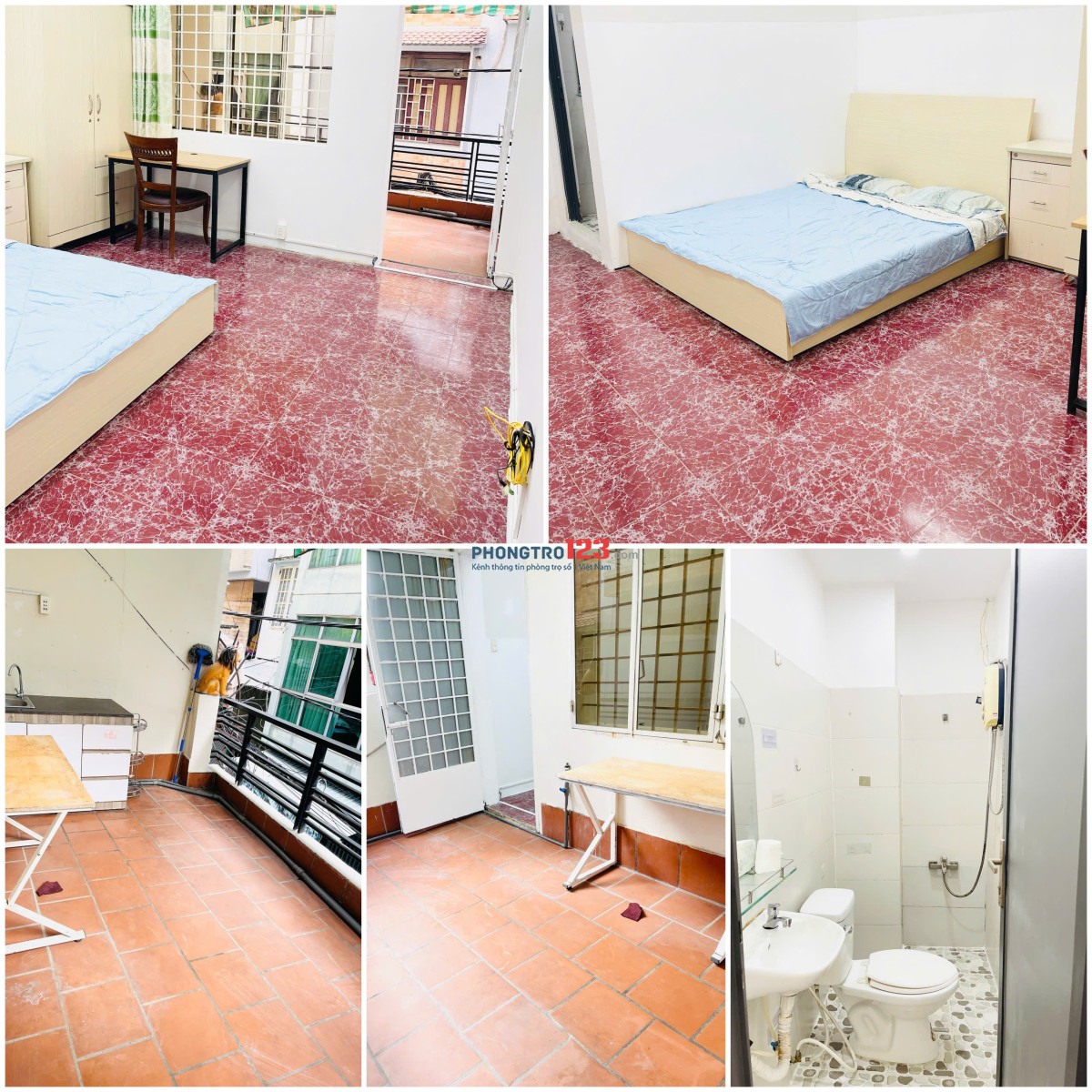 CHDV full nt ban công tách bếp Giải Phóng Tân Bình chỉ 5 triệu 300k