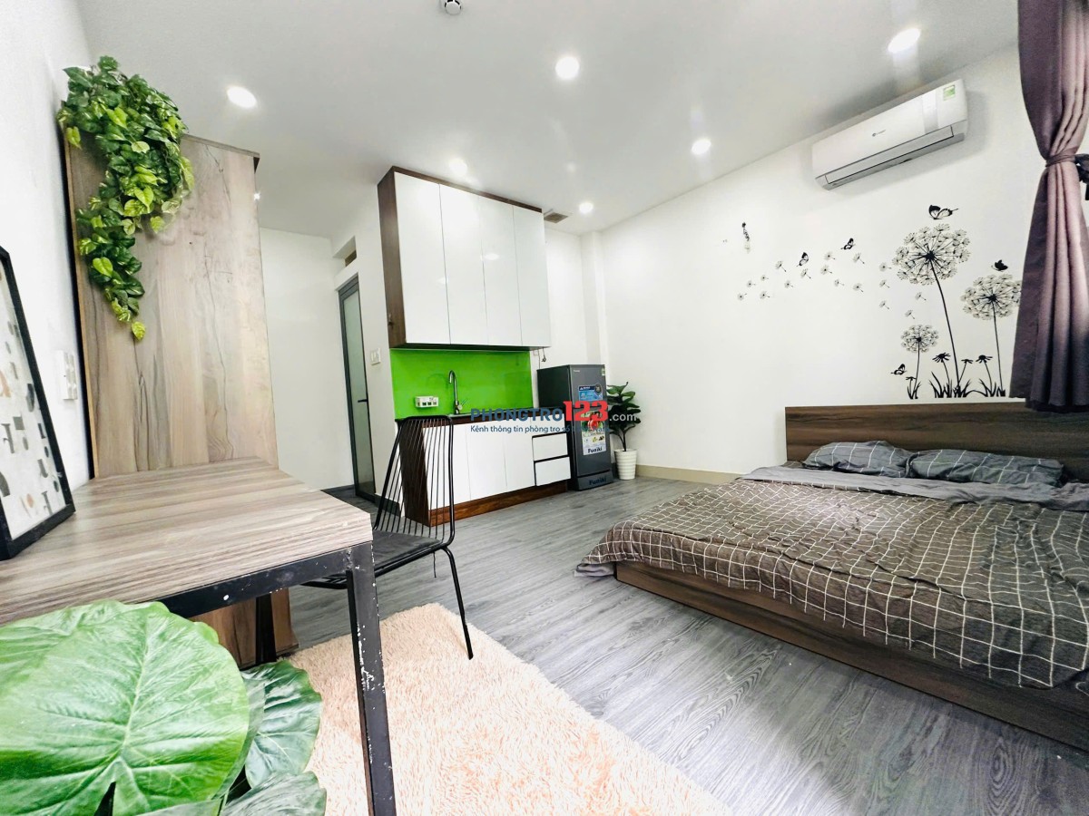 TRỌ PHÚ NHUẬN GẦN QUẬN 3, QUẬN 1 STUDIO 35m2 BAN CÔNG THOÁNG SÁNG NGUYỄN TRỌNG TUYỂN PHÚ NHUẬN