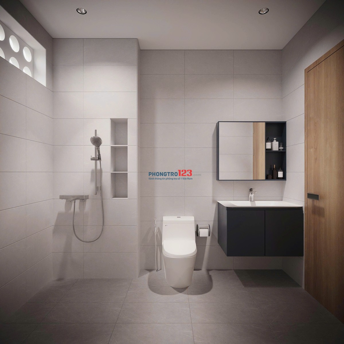 Cho thuê căn hộ mini full nội thất, mới xây, nhiều cửa sổ thoáng mát