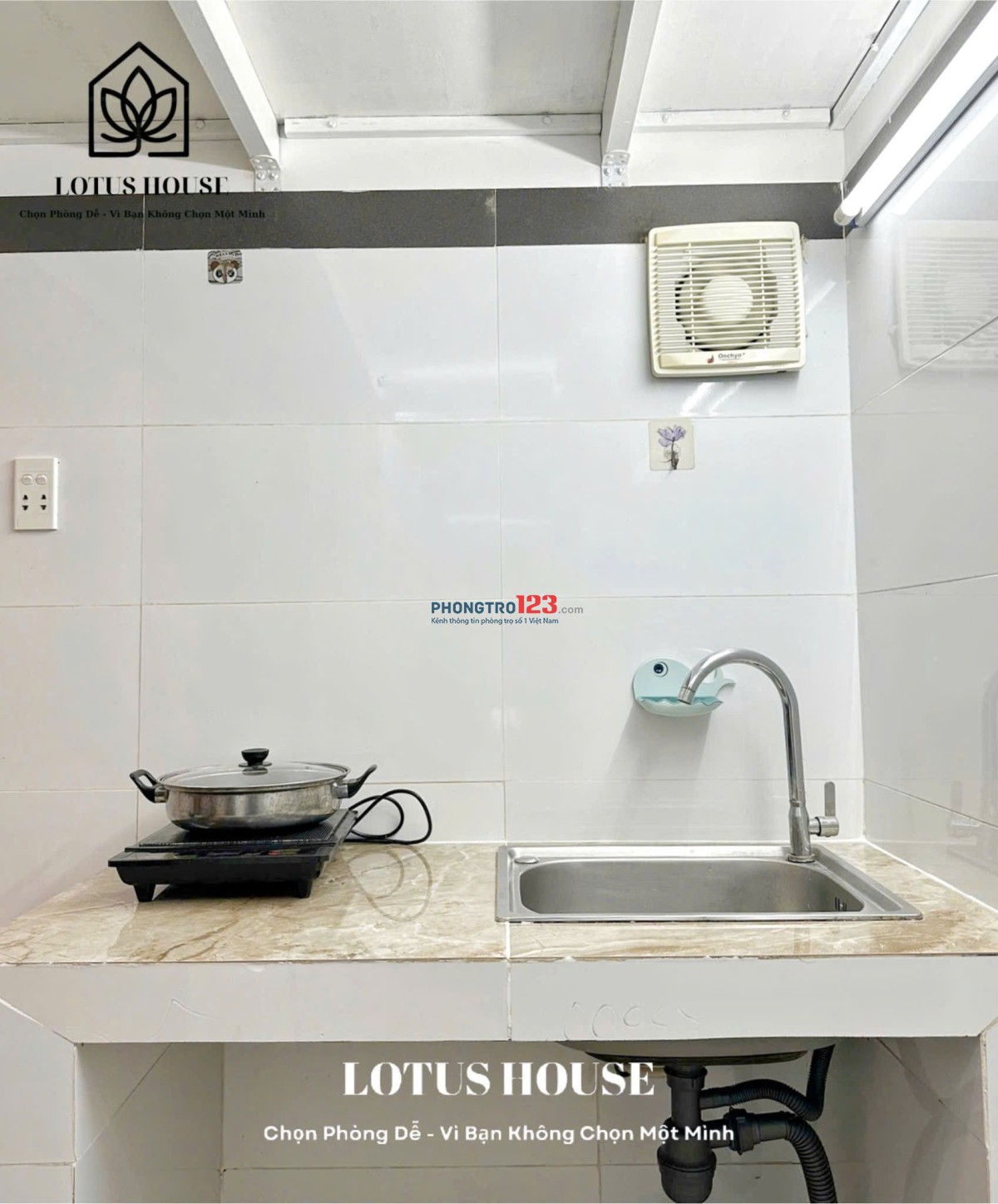 Cho thuê phòng trọ có gác ban công siêu thoáng gần Aeon Tân Phú