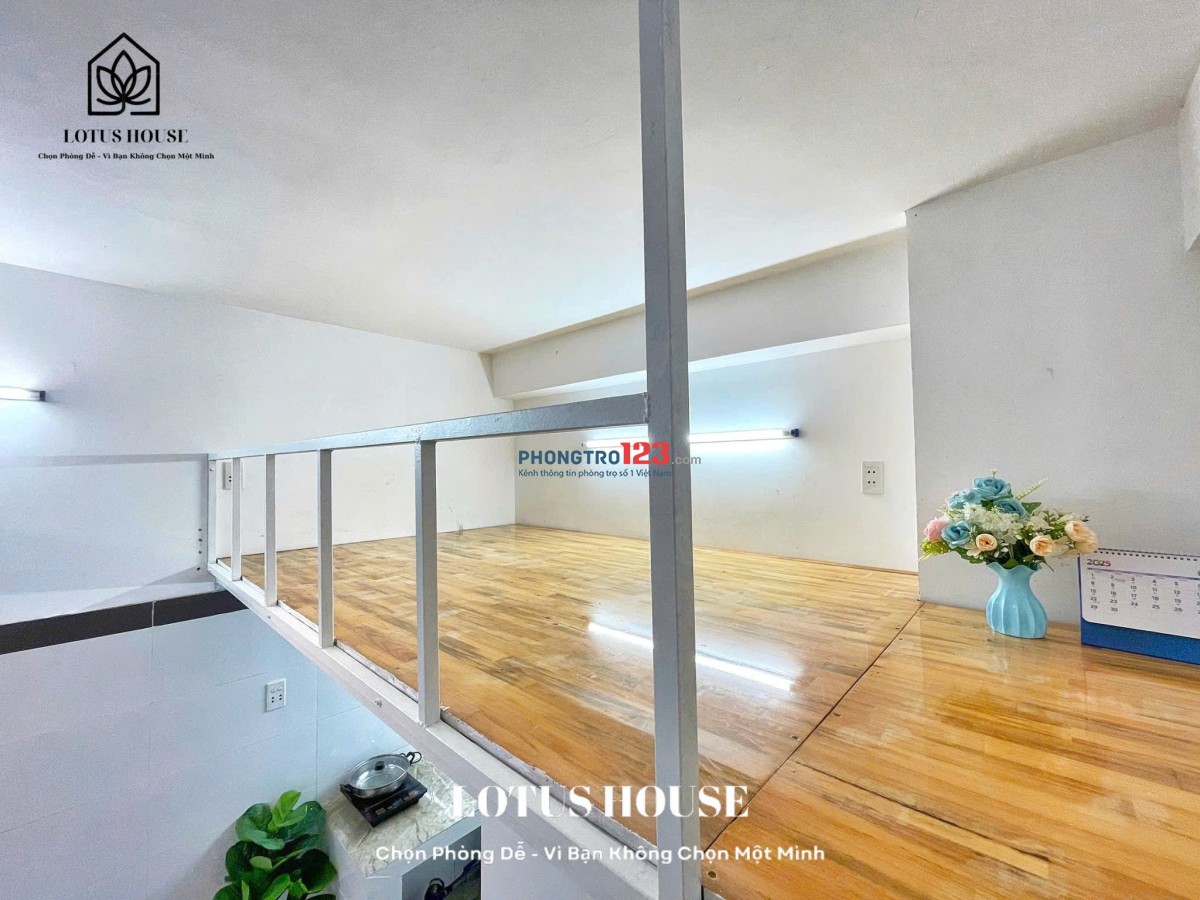 Cho thuê phòng trọ có gác ban công siêu thoáng gần Aeon Tân Phú