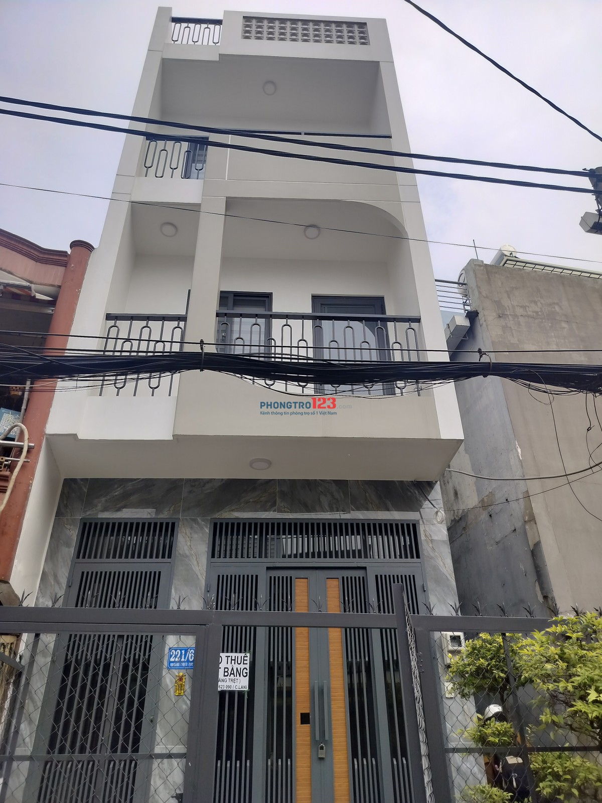 CHO THUÊ MẶT BẰNG (36m2) MỚI XÂY(GẦN ĐƯỜNG HẬU GIANG, QUẬN 6 - HẺM RỘNG)