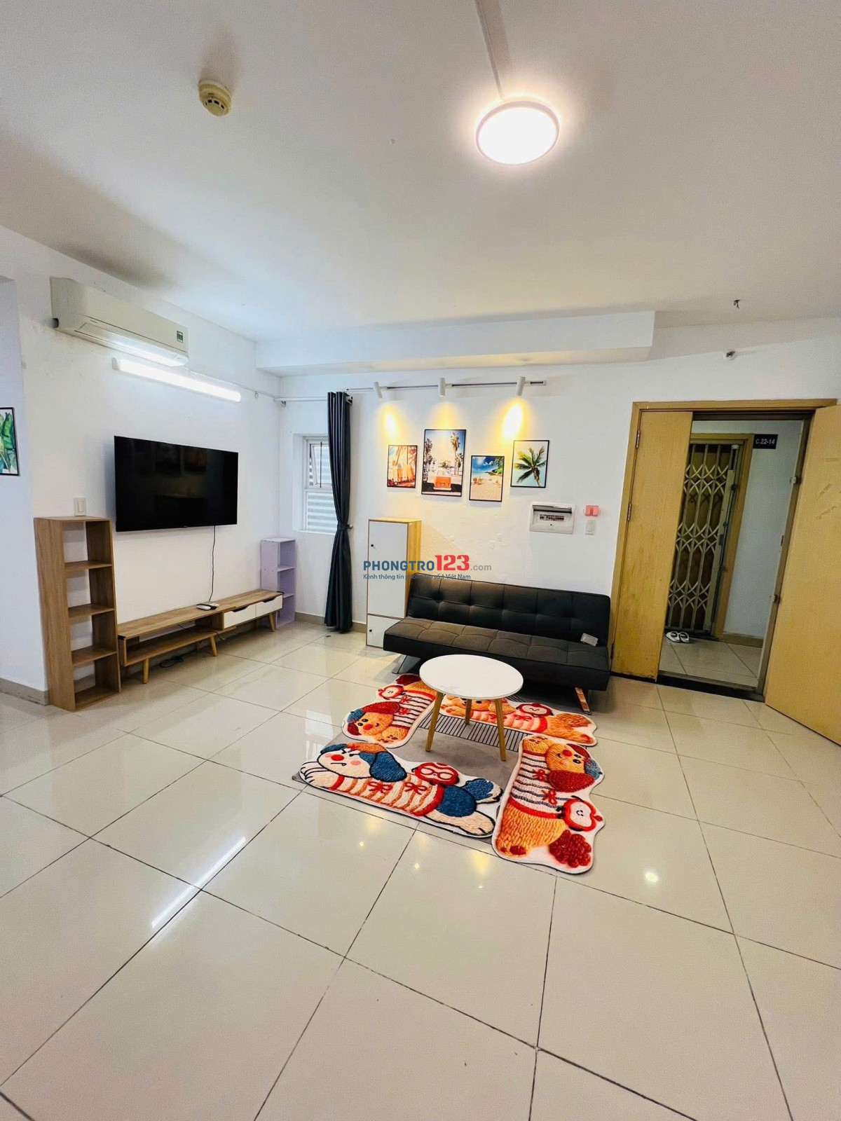 Chung cư Screc, 974A Trường Sa, Q3: 3p ngủ, NTCB, 15tr , 100m2.