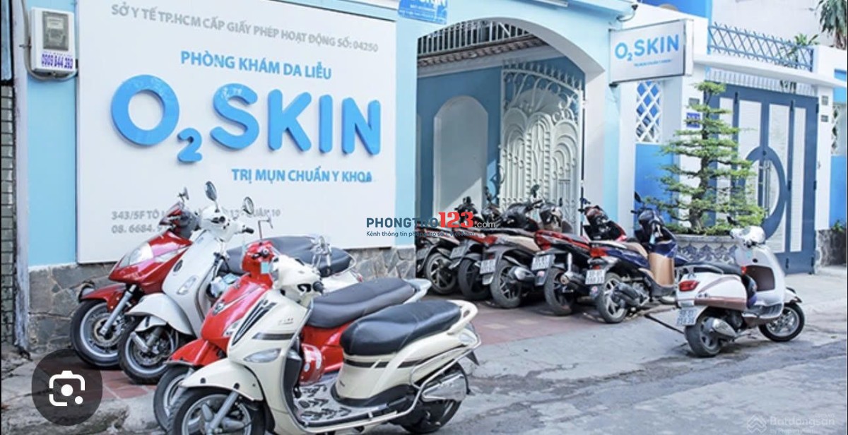 Cho thuê mặt bằng đường Tô Hiến Thành Quận 10, DT 6.5x25m 3 lầu, 8P 5WC