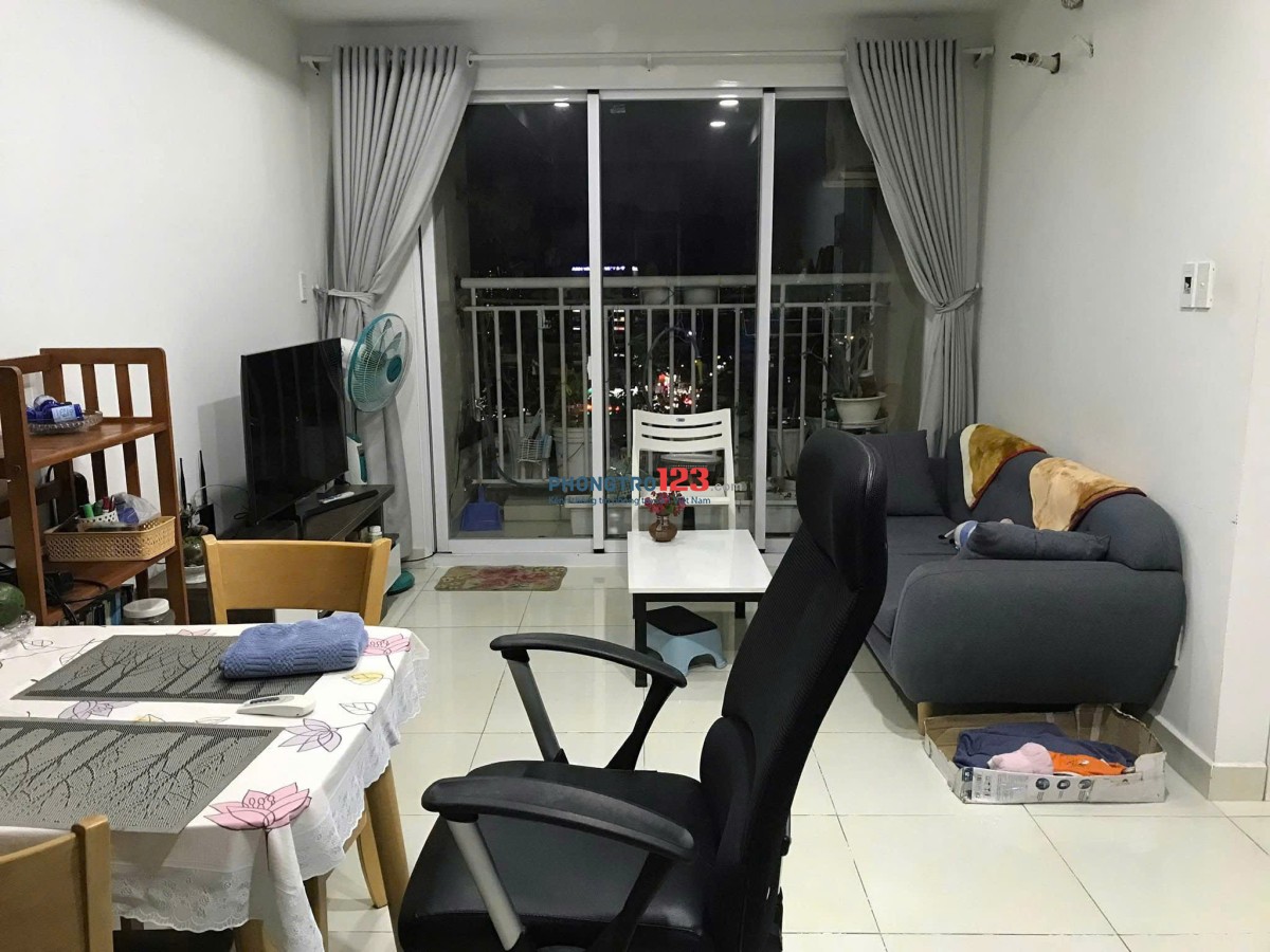 C/c Ruby Garden, Nguyễn Sỹ Sách, 55m2, 1PN, 2WC, Nội thất, 7tr7/tháng.